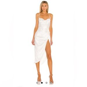 NWT Revolve x Amanda Uprichard Ivory Jasalina Bridal Bachelorette Mini Dress